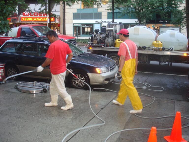 Hot Water Concrete Cleaning The answer to a better place of business can be as easy as clean concrete! Clean County is the Tri State area’s source for hardscapes that enhance your entire property. Clean Concrete Equals Better Business We make it our job to stop dirty concrete in its tracks. High-traffic properties tend to accumulate a lot of wear and tear, and your hardscapes are the first to show it. The Clean County technicians combat that with: Chewing Gum Removal Stain Removal Grease, oil, and dirt removal No amount of grime is a match for our concrete cleaning solution – and if your hardscapes are especially dirty, don’t sweat it. We are up for the challenge.