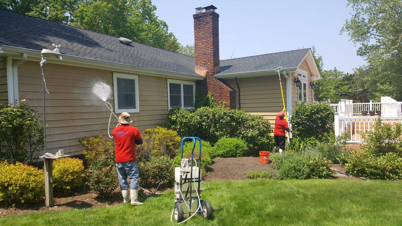 Press ‘pause’ before you budget out a costly siding replacement project! Clean County offers residential house washing services that bring a ‘like new’ effect to your property… Without the time and investment that comes with a brand new exterior. House Washing: Why It Matters The quality of your home is constantly up against a legion of issues: Dirt, grime, dust, airborne pollutants, mold, and mildew compromise curb appeal and harm the condition of your siding. Our climate doesn’t help. The northeast’s weather creates an ideal habitat for spore-bearing bacteria, which results in those dark stains you see on siding. These streaks diminish curb appeal, but they can also cause your exterior to deteriorate. It’s important to take action against a dirty exterior – but pressure washing is not the solution. This method uses force to “clean” away any buildup on your exterior. And in the process, it can crack siding, cause water damage around your windows, and destroy landscaping. Clean County offers a safer, more effective alternative. Or soft wash system gently washes away years of unsightly buildup to reveal a clean, fresh, “like new” home exterior.