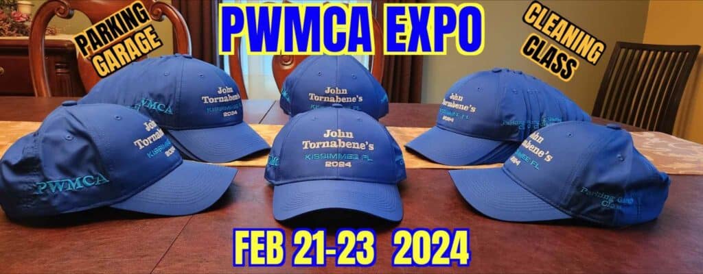 PWMCA Expo Parking Garage Cleaning Class Hats • Clean County Power Washing NY PWMCA Expo Parking Garage Cleaning Class Hats