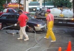Hot Water Concrete Cleaning The answer to a better place of business can be as easy as clean concrete! Clean County is the Tri State area’s source for hardscapes that enhance your entire property. Clean Concrete Equals Better Business We make it our job to stop dirty concrete in its tracks. High-traffic properties tend to accumulate a lot of wear and tear, and your hardscapes are the first to show it. The Clean County technicians combat that with: Chewing Gum Removal Stain Removal Grease, oil, and dirt removal No amount of grime is a match for our concrete cleaning solution – and if your hardscapes are especially dirty, don’t sweat it. We are up for the challenge.